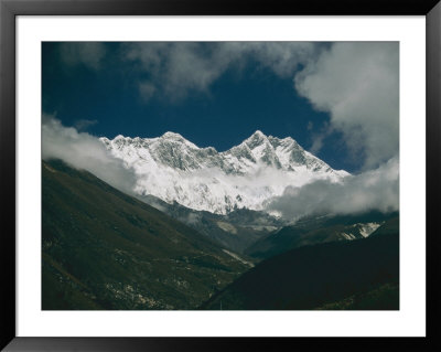 Mount Everest (Behind Left), Mount Lhotse (Front Right), And The Lhotse Wall by Michael Klesius Pricing Limited Edition Print image