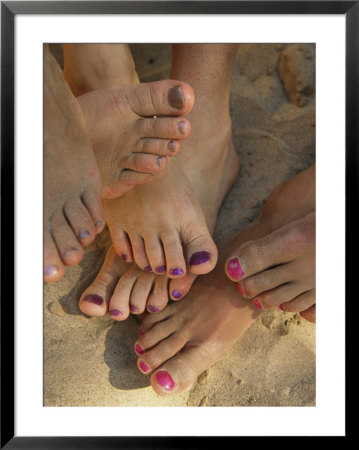 Cluster Of Bare Feet With Painted Toenails by Bill Hatcher Pricing Limited Edition Print image