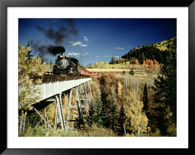 Georgetown Loop Railroad On Bridge by Ron Ruhoff Pricing Limited Edition Print image