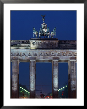 Brandenburg Gate At Night, Berlin, German by Stewart Cohen Pricing Limited Edition Print image