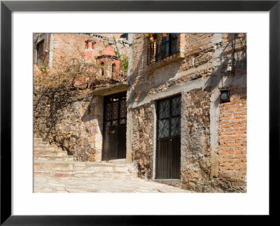 Cobblestone Steps In Hillside Neighborhood, Guanajuato, Mexico by Julie Eggers Pricing Limited Edition Print image