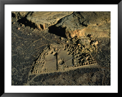 Aerial View Of The Ruins, Chaco Culture National Historical Park, Usa by Jim Wark Pricing Limited Edition Print image