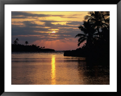 Silhouetted Landscape And Water, Honduras by Lee Peterson Pricing Limited Edition Print image
