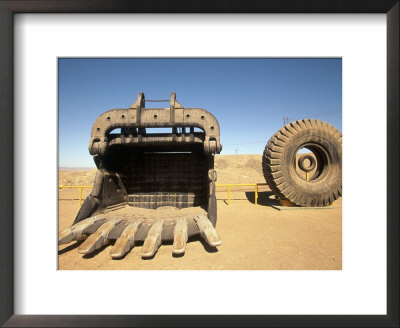 Machinery And Tires At Mine, Namibia by Walter Bibikow Pricing Limited Edition Print image
