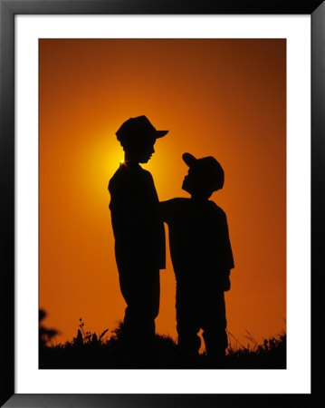 Silhouette Of Boys by Jerry Koontz Pricing Limited Edition Print image