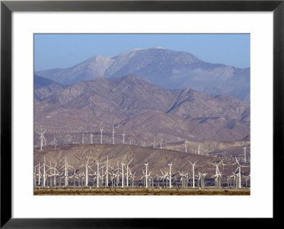 Wind Turbines Generating Electricity In Coachella Valley, California by Rich Reid Pricing Limited Edition Print image