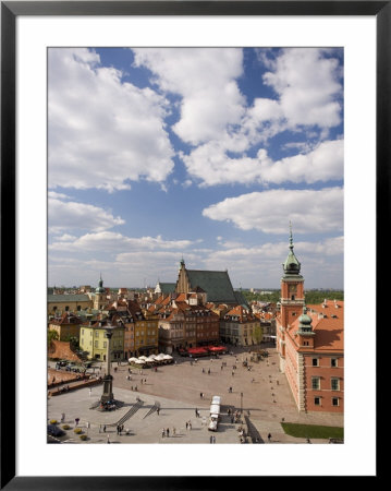 Elevated View Over The Royal Castle And Castle Square, Old Town, Warsaw, Poland by Gavin Hellier Pricing Limited Edition Print image
