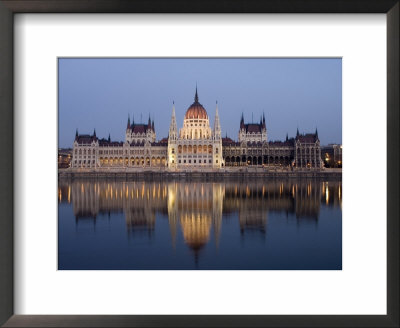 River Danube And Parliament Building, Budapest, Unesco World Heritage Site, Hungary, Europe by Chris Kober Pricing Limited Edition Print image