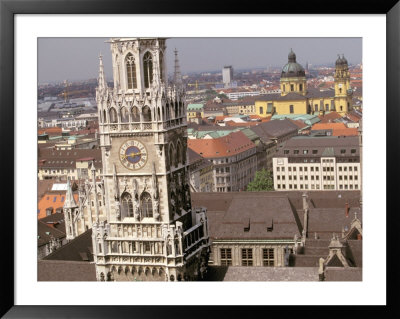 Tower Of The Neues Rathaus And City Hall, Munich, Bayern, Germany by Walter Bibikow Pricing Limited Edition Print image