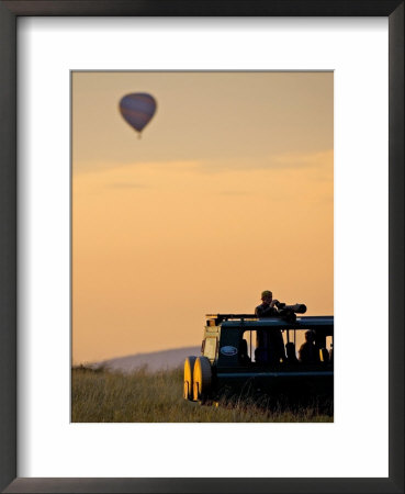 Hot Air Balloons Flying Over The Maasai Mara, Kenya by Joe Restuccia Iii Pricing Limited Edition Print image