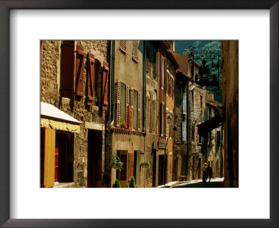 Houses And Other Buildings, Rue St. Jean, Villefranche De Conflent, Languedoc-Roussillon, France by David Tomlinson Pricing Limited Edition Print image