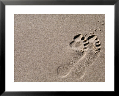 Footprints On Sand, Australia by Oliver Strewe Pricing Limited Edition Print image