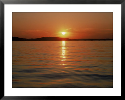 Sunset Over Lake Lanier, Ga by Mark Gibson Pricing Limited Edition Print image