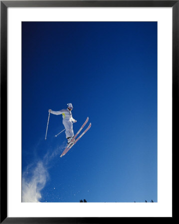 A Skier Takes Flight Off A Jump by Ira Block Pricing Limited Edition Print image