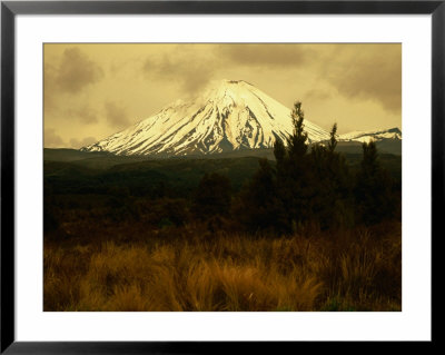 Ngauruhoe Volcano On Edge Of Tongariro Massif, Tongariro Nat. Park, Manawatu-Wanganui, New Zealand by Jon Davison Pricing Limited Edition Print image