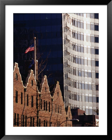 Mix Of Old And New Architecture In The Inner City, Seattle, Washington, Usa by Lawrence Worcester Pricing Limited Edition Print image