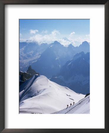 View From Mont Blanc Towards Grandes Jorasses, French Alpes, France by Upperhall Ltd Pricing Limited Edition Print image