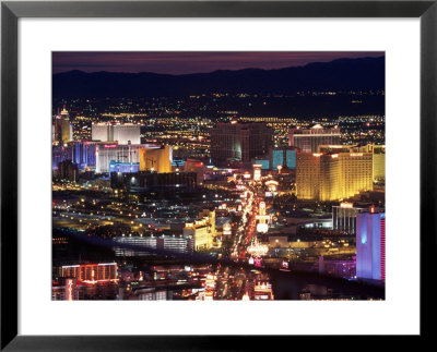 Aerial Of Las Vegas Strip At Dusk, Nv by Stewart Cohen Pricing Limited Edition Print image