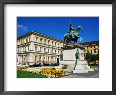 Equestrian Statue Of Ludwig I On Odeonsplatz, Munich, Germany by Wayne Walton Pricing Limited Edition Print image