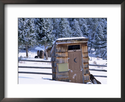 Outhouse At Elkhorn Ghost Town, Montana, Usa by Chuck Haney Pricing Limited Edition Print image