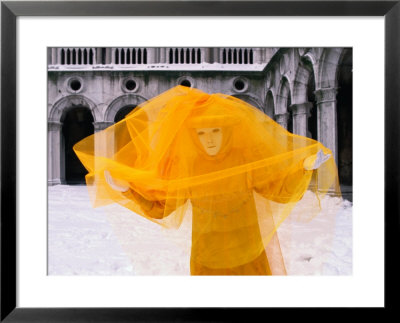 Carnevale Costume In Palazzo Ducale, Venice, Veneto, Italy by Roberto Gerometta Pricing Limited Edition Print image