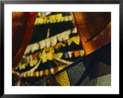 Colorful Hanging Buddhist Prayer Flags by Bobby Model Pricing Limited Edition Print image