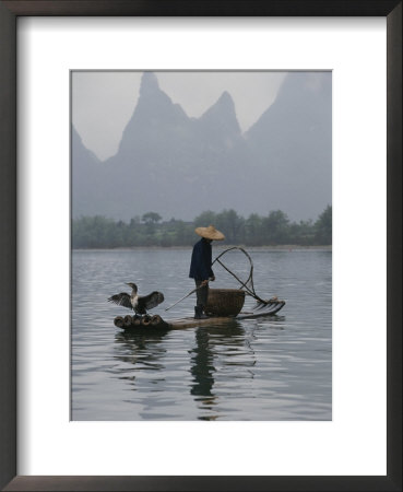 Cormorant Fisherman On The Li River by Raymond Gehman Pricing Limited Edition Print image