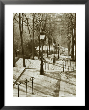 Steps To Montmartre, Paris, France by Walter Bibikow Pricing Limited Edition Print image