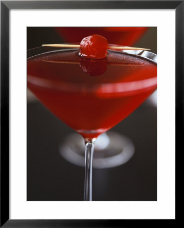 Cranberry Martini With Cocktail Cherry by Michael Paul Pricing Limited Edition Print image