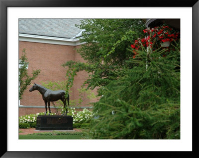 Statue Of Seabiscuit, National Museum Of Racing And Hall Of Fame, Saratoga Springs, New York, Usa by Lisa S. Engelbrecht Pricing Limited Edition Print image