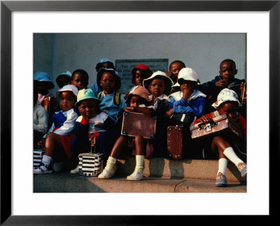 Children Waiting For Bus, Bulawayo, Zimbabwe by Juliet Coombe Pricing Limited Edition Print image