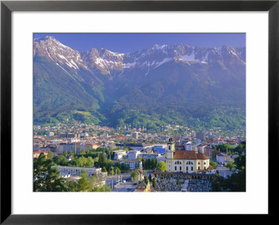 Elevated View Over The City Of Innsbruck, Austria by Gavin Hellier Pricing Limited Edition Print image