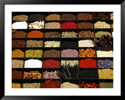 A Display Of Spices Lends Color To A Section Of Fancy Food Show, July 11, 2006, In New York City by Seth Wenig Pricing Limited Edition Print image