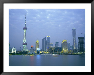 Pudong Skyline, Seen From Across The Huang Pu River by Eightfish Pricing Limited Edition Print image