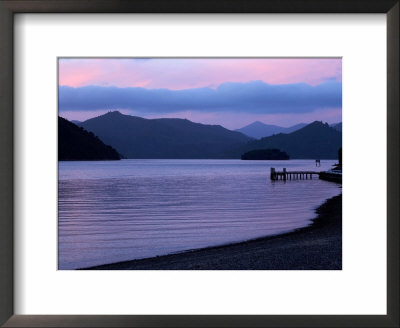 Dusk On Picton Harbour, Marlborough Sounds, South Island, New Zealand by David Wall Pricing Limited Edition Print image