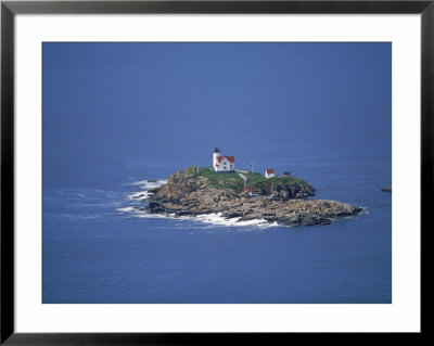 Aerial View Of Nubble Light, Me by Dan Gair Pricing Limited Edition Print image