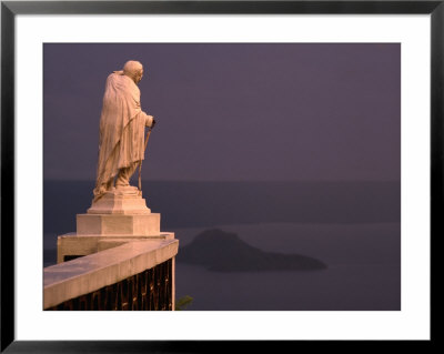 The Philosopher Statue Overlooks Volcano Islands, Lake Taal, Batangas, Philippines by John Pennock Pricing Limited Edition Print image