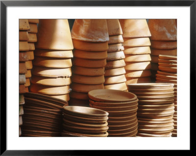 Stacks Of Empty Terracotta Pots by Francois De Heel Pricing Limited Edition Print image