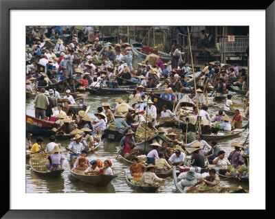 Crowded Floating Market, Laos by Paul Chesley Pricing Limited Edition Print image