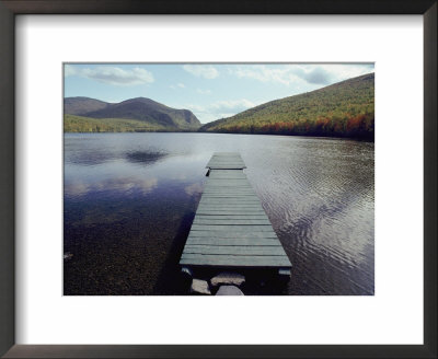 A Scenic View Of A Dock On A Lake by Bill Curtsinger Pricing Limited Edition Print image