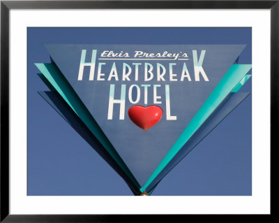 Sign For The Heartbreak Hotel, Memphis, Tennessee, Usa by Walter Bibikow Pricing Limited Edition Print image