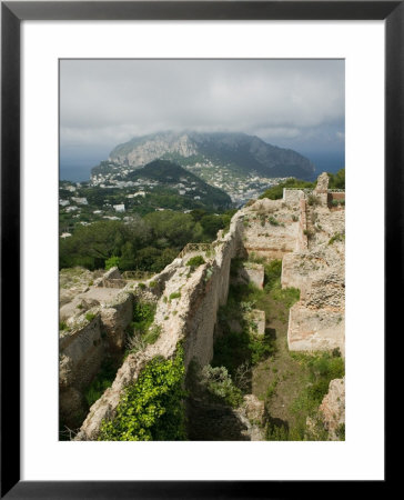 Ruins Of Home Of Roman Emperor Tiberius, Villa Jovis, Capri, Bay Of Naples, Campania, Italy by Walter Bibikow Pricing Limited Edition Print image