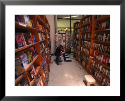 Student At Cody's Books Store, Berkeley, Ca by Robert Ginn Pricing Limited Edition Print image