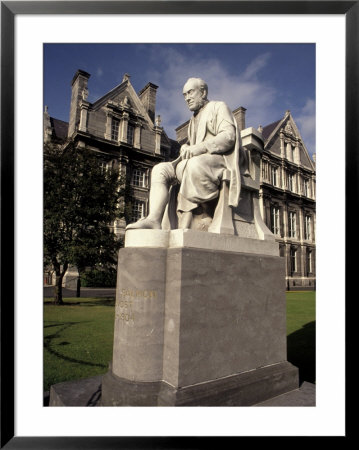 Statue, Trinity College, Dublin, Ireland by Kindra Clineff Pricing Limited Edition Print image