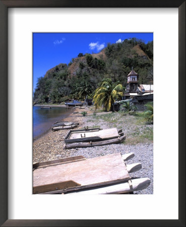 Native Boats, Soufriere Village, Dominica by Bill Bachmann Pricing Limited Edition Print image