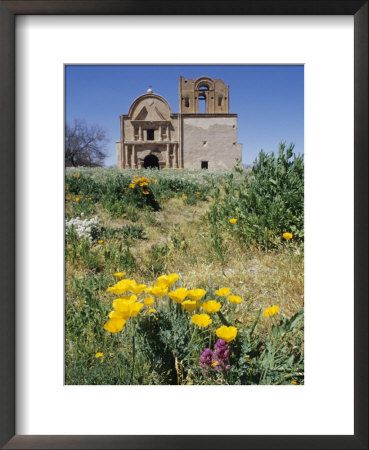 Abandoned Spanish Colonial Mission And Mexican Gold Poppies by Rich Reid Pricing Limited Edition Print image
