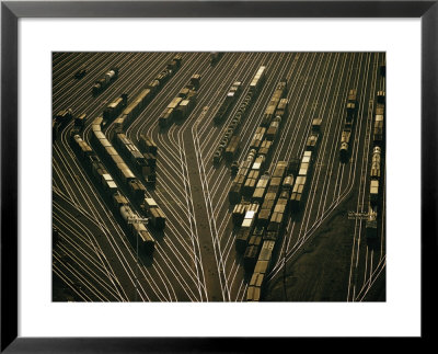 View Of The Argentine Yards, An Electronic Switching Yard Of The Santa Fe Railway by Emory Kristof Pricing Limited Edition Print image