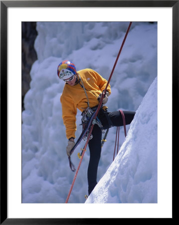 Ice Climber With Rope On A Slope by Bill Hatcher Pricing Limited Edition Print image