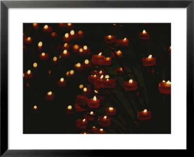 Votive Candles In Notre Dame Cathedral by Raul Touzon Pricing Limited Edition Print image