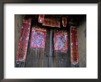 Chinese Door Gods, Yangdi Valley, Yangshuo, Guangxi, China by Raymond Gehman Pricing Limited Edition Print image